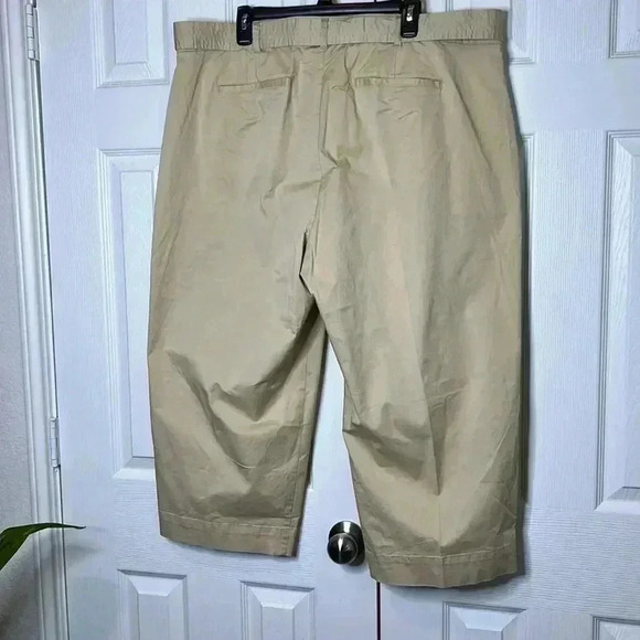 Ralph Lauren Women's Micro Sanded Twill
Belted Wide Leg Pants Brown Size 18W - Picture 9 of 16